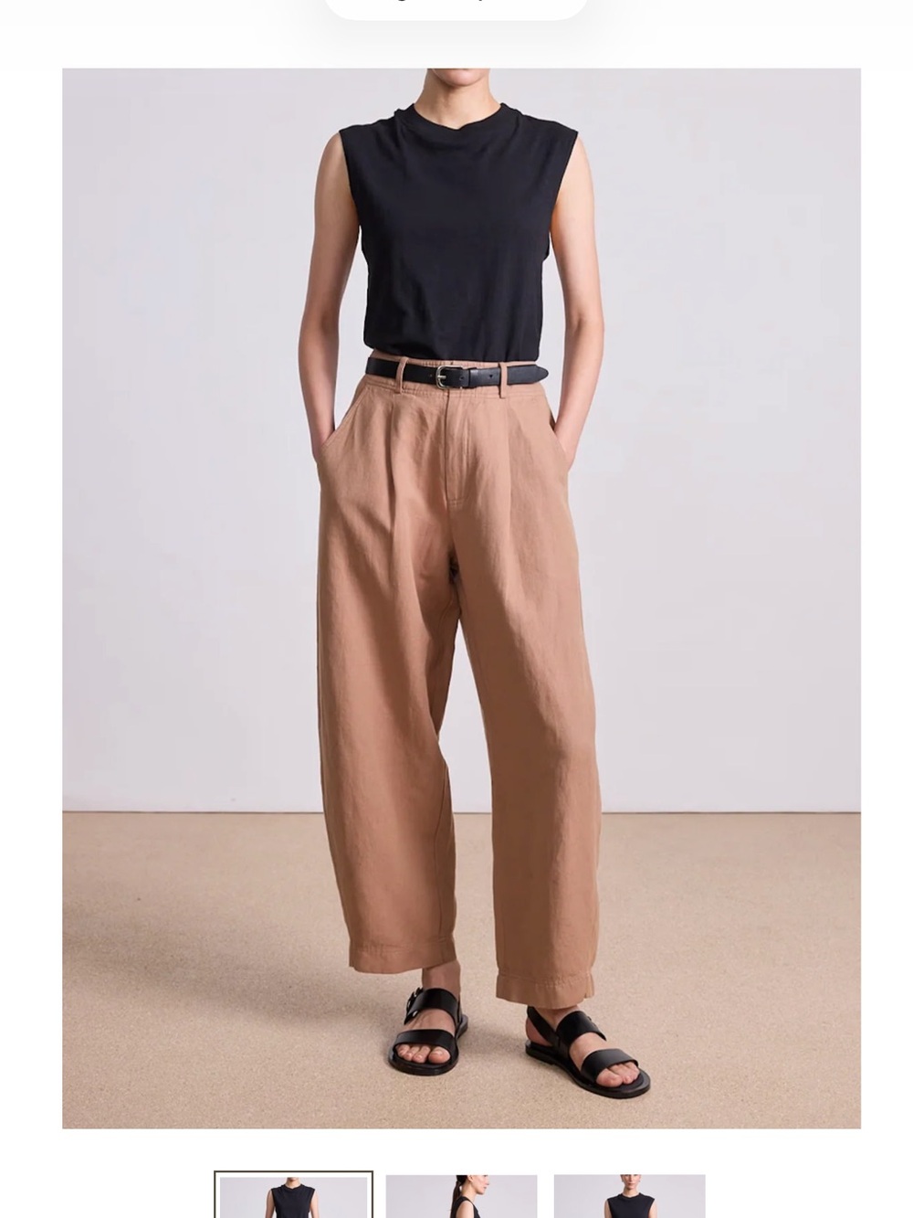 Apiece Apart Bari Crop Trouser Petite